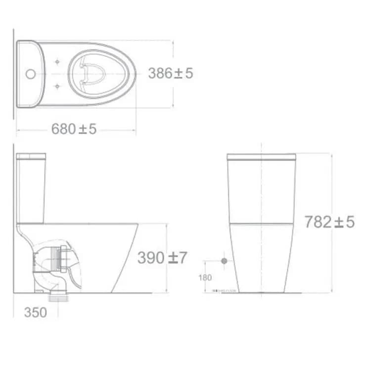 Khám phá sự tiện lợi và sang trọng của bồn cầu American Standard 2407-WT (3107-WT+ 4107-WT)