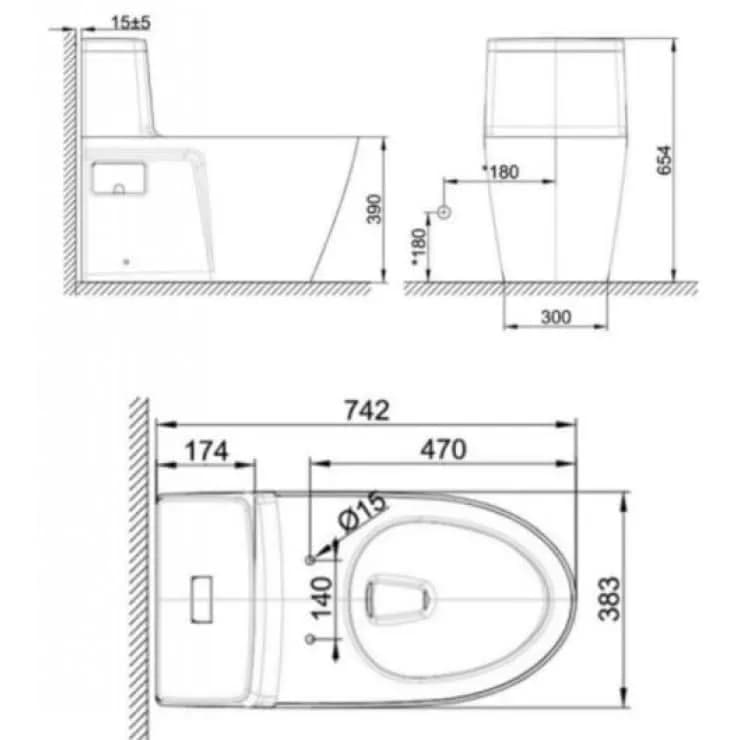 Khám phá sự tiện lợi của bồn cầu American Standard VF-1808TPL nắp rửa điện tử WP-7SL1