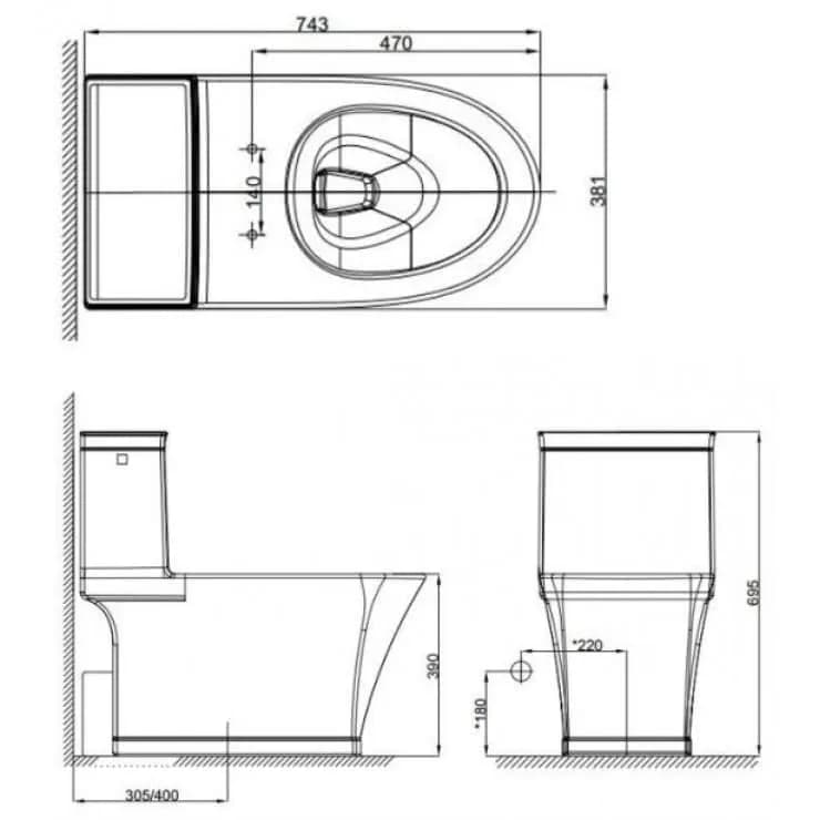 Bồn Cầu American Standard WP-2025 Dòng Kastello