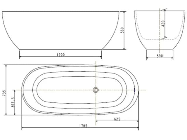 Bồn Tắm American Standard Đá Zenistone BTAS9761