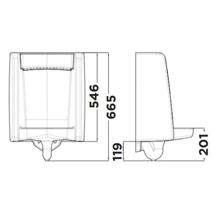 Bồn tiểu nam American Standard WP-6591B