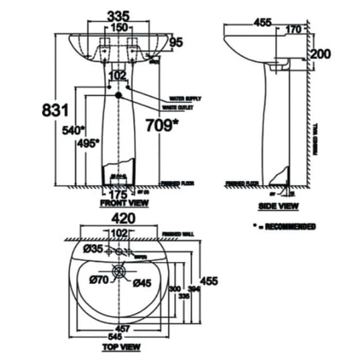 Chậu rửa American Standard VF-0901-VF-0969 dòng Casablanca