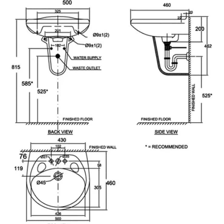 Chậu rửa American Standard VF-0969-1H-VF-0912