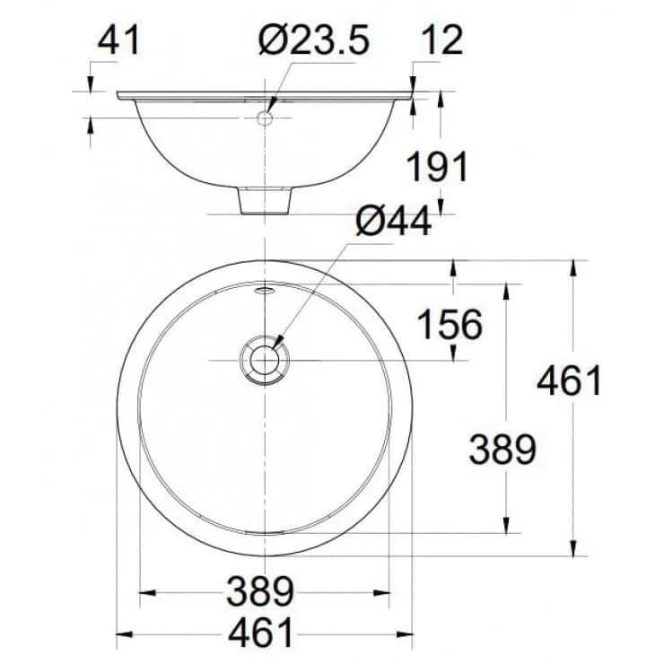 Khám phá sự tiện lợi và sang trọng của lavabo American Standard 0433-WT âm bàn tròn