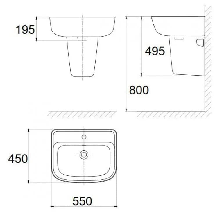 Lavabo American Standard VF-0262