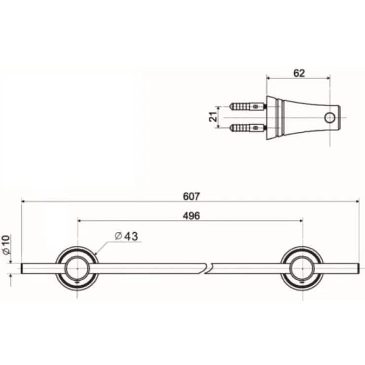 Thanh treo khăn đơn American Standard WF-6588