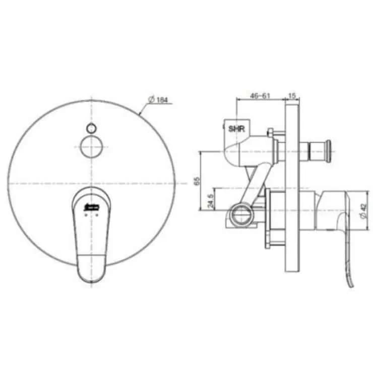 Van Điều Chỉnh American Standard WF-0721 Âm Tường Neo Modern