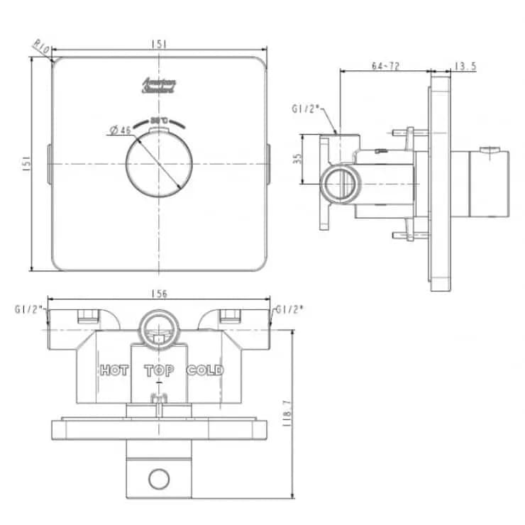 Bộ trộn nhiệt độ American Standard FFAS0930