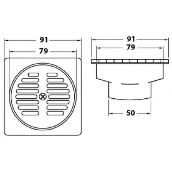 Hộp thoát nước đặt sàn American Standard A-8200