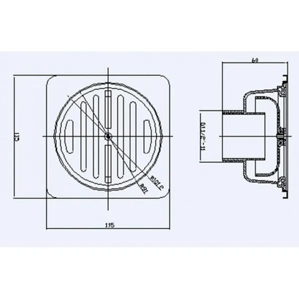 Hộp thu nước đặt sàn American Standard FD-1150