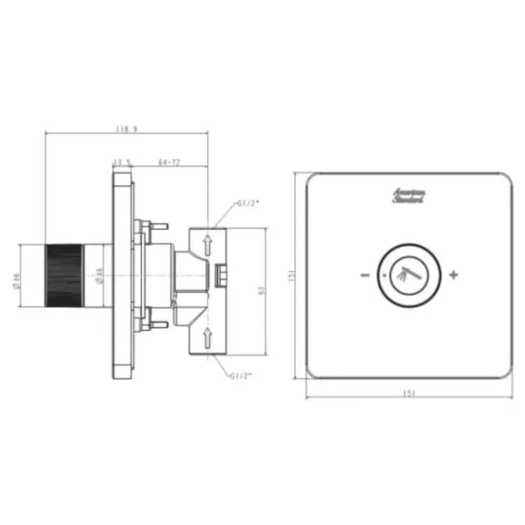 nút điều chỉnh tay sen FFAS0925 EasySET
