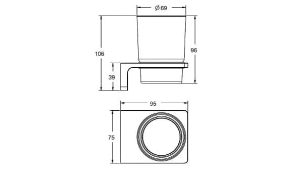 Phụ kiện đựng ly Acacia E American Standard K-1384