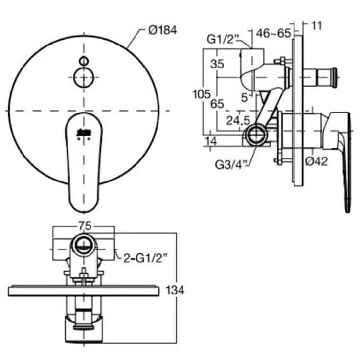 Van điều chỉnh American Standard WF-B221