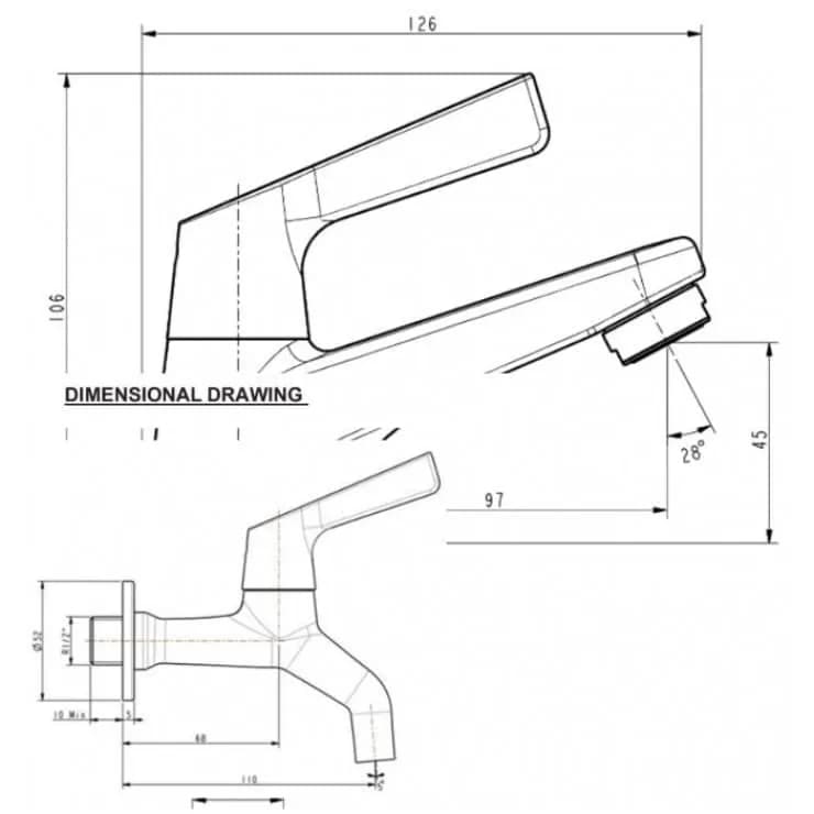 Khám phá sự tiện lợi và sang trọng của vòi gắn tường American Standard WF-T602 cấp nước lạnh dòng Winston
