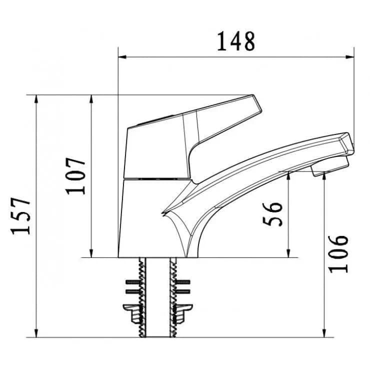 Khám phá sự tiện lợi của vòi lavabo American Standard W.126 (FL0126-A) cấp nước lạnh dòng Sandra