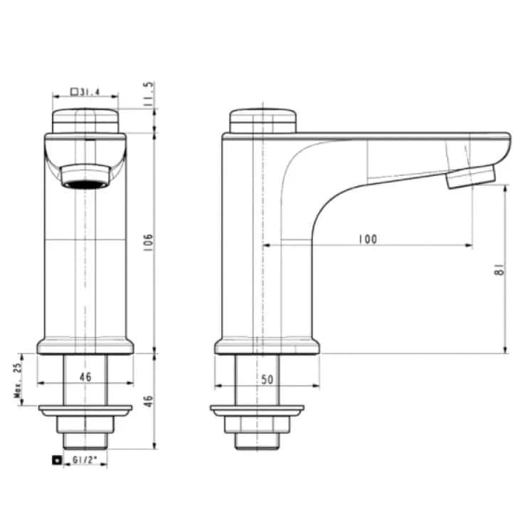 Khám phá sự tiện lợi của vòi lavabo American Standard WF-T823 dòng Gala cấp nước lạnh