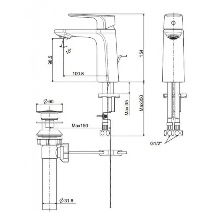 Vòi Lavabo American Standard WF-1701 Signature Nóng Lạnh