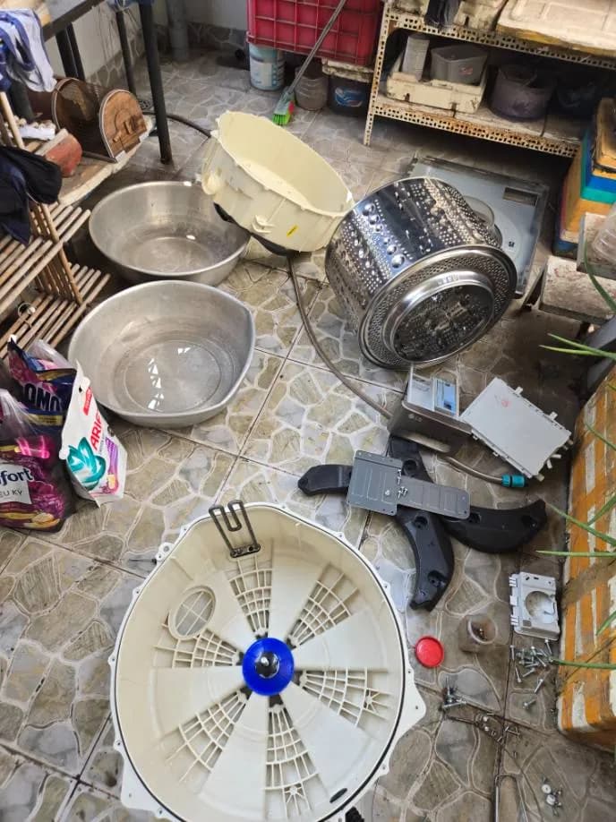 Sau khi hoàn thành sửa máy giặt lồng ngang LG tại Quận 10 — thợ LỘC LÊ