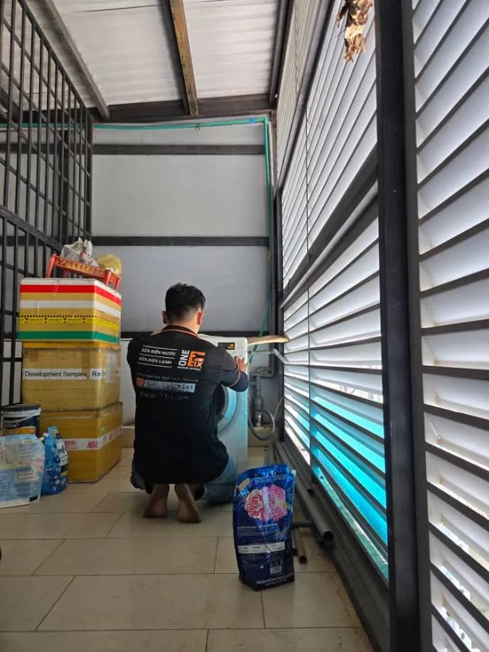 Sau khi hoàn thành sửa máy giặt tại TPHCM — thợ LỘC LÊ