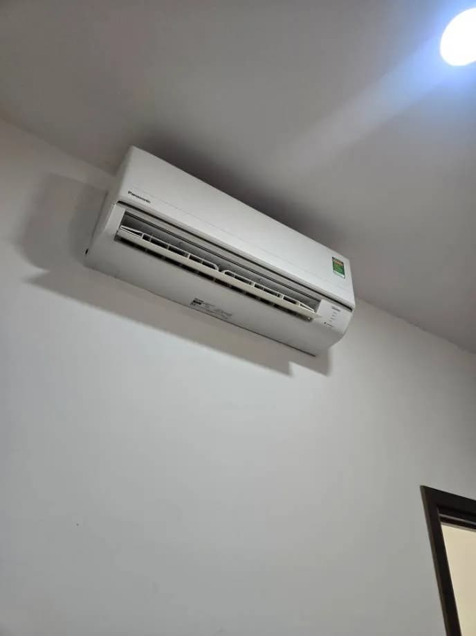 Trước sửa máy lạnh treo tường Panasonic tại phường tân chánh hiệp quận 12, Quận 12 — thợ Lê Hữu Lộc