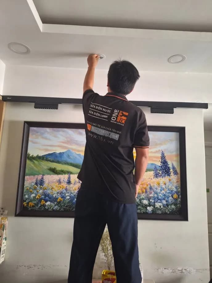 Trước sửa đèn âm trần tại P. Tân Hưng Quận 7 Tp.HCM - Tầng 23, Quận 7 — thợ ĐÔNG TRẦN