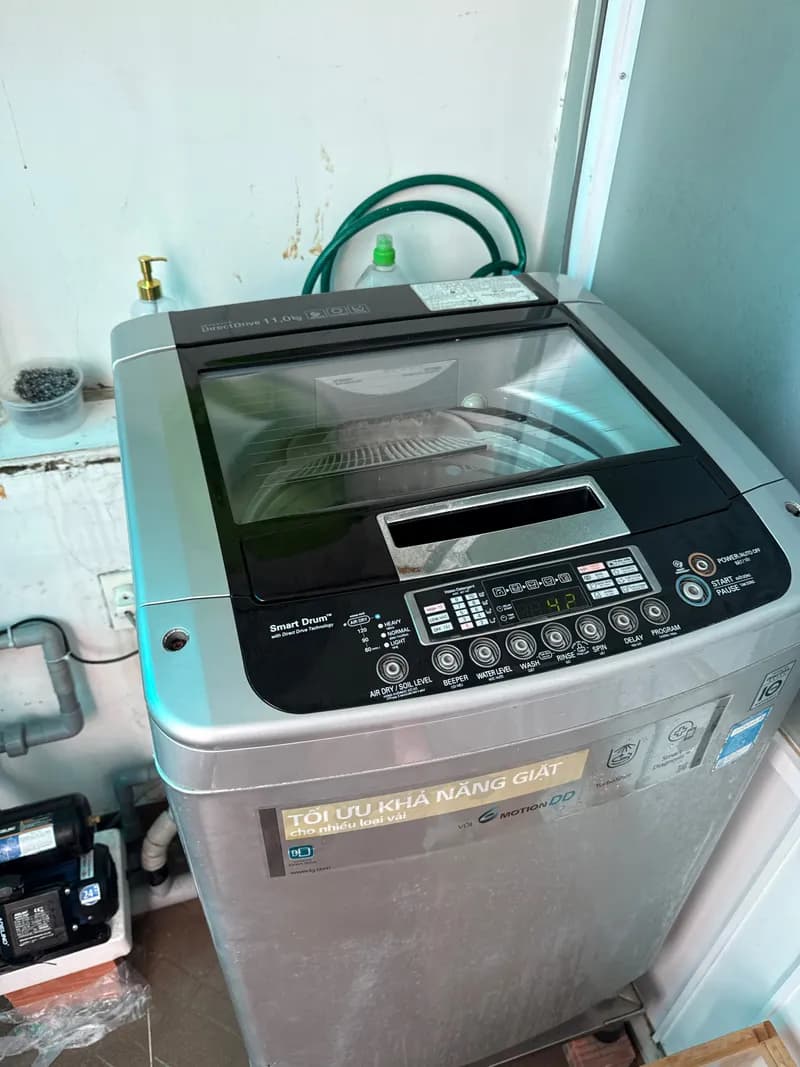 Sau khi hoàn thành sửa máy giặt lồng đứng LG tại Thủ Đức — thợ Phạm Ngọc Duy