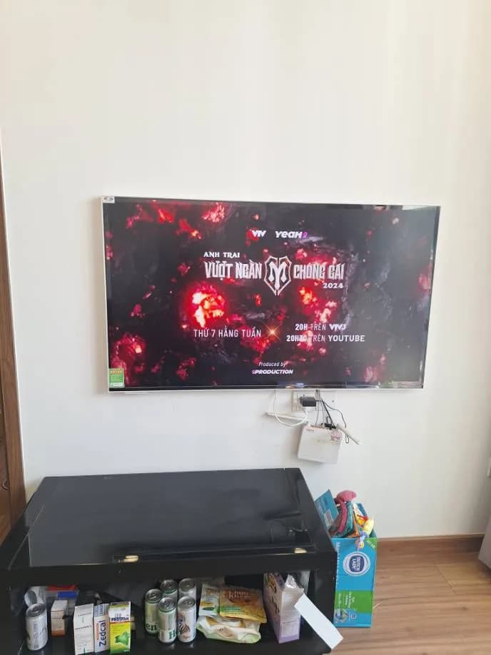 Kết quả lắp tivi treo tường trọn gói tại Quận 7 — thợ Trần Quốc Đông