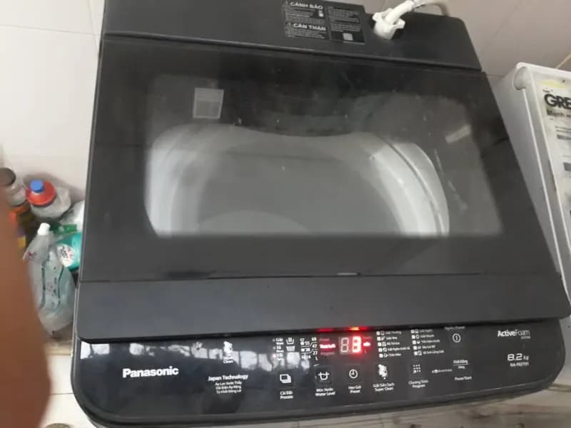 Sau khi hoàn thành sửa máy giặt lồng đứng Panasonic tại phường 1, Quận 4 — thợ CHÍ TÂM