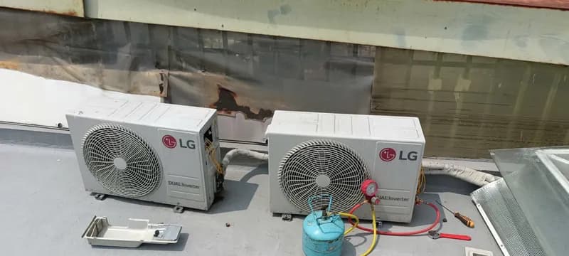 Trước sửa cục nóng máy lạnh LG tại TPHCM — thợ Phạm Ngọc Duy