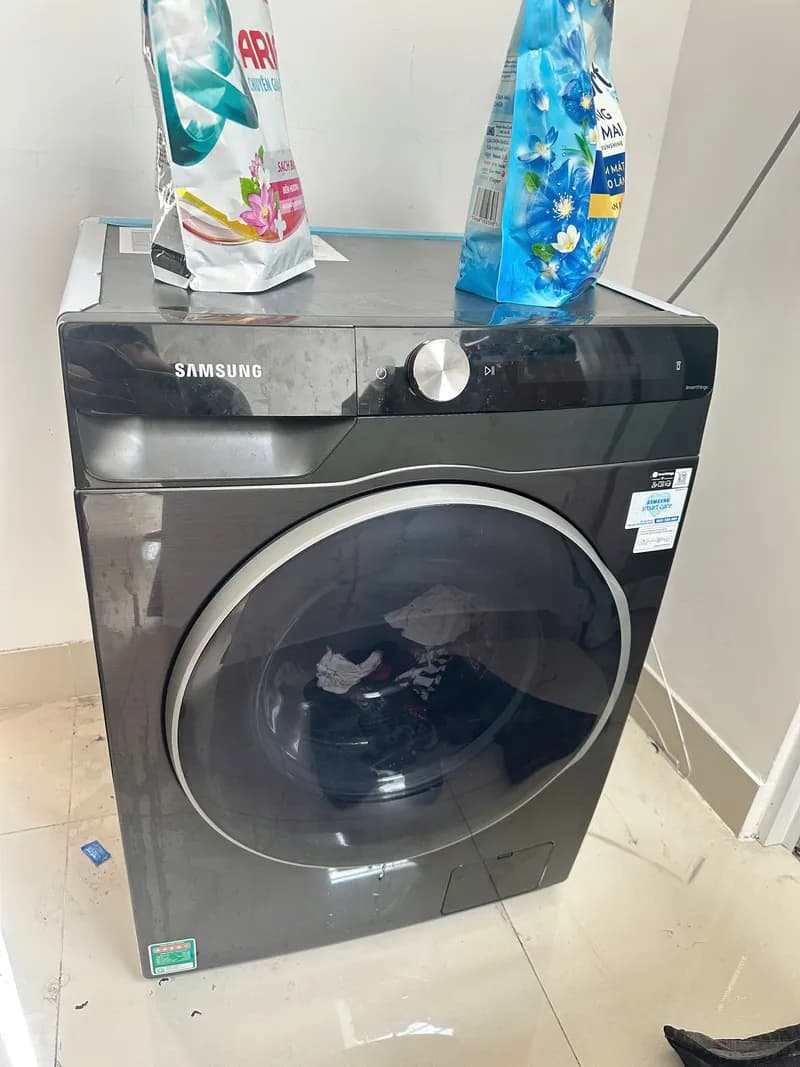 Sau khi hoàn thành sửa máy giặt lồng ngang SAMSUNG tại Phường 7, Phú Nhuận — thợ Phạm Ngọc Duy