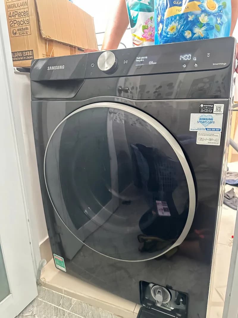 Trước sửa máy giặt lồng ngang SAMSUNG tại Phường 7, Phú Nhuận — thợ Phạm Ngọc Duy