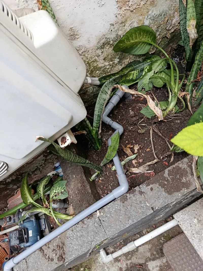 Trước khi sửa: Dò tìm và thay đường ống nước sân vườn tại Phường 9, Quận 3 tại phường 9, Quận 3