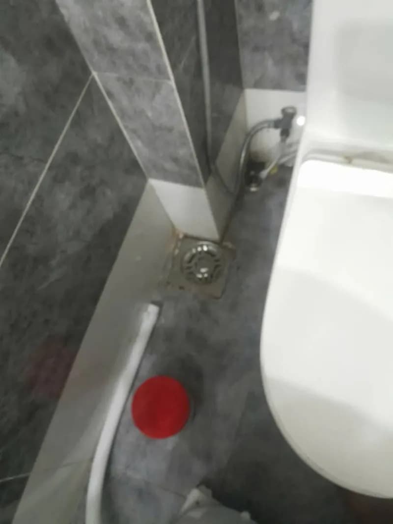 Trước khi sửa: Chống hôi bồn cầu và thay phễu thoát sàn Phường 2 Tân Bình tại Phường 2, Tân Bình