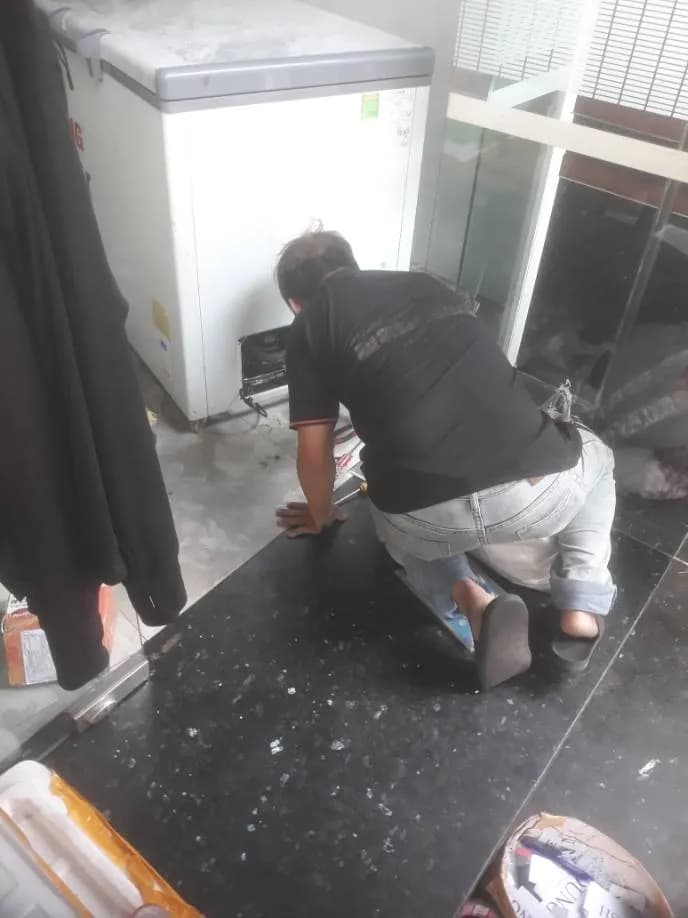 Sau khi sửa: Thay thế bộ khởi động block tủ đông tại Phường 5, Quận 5