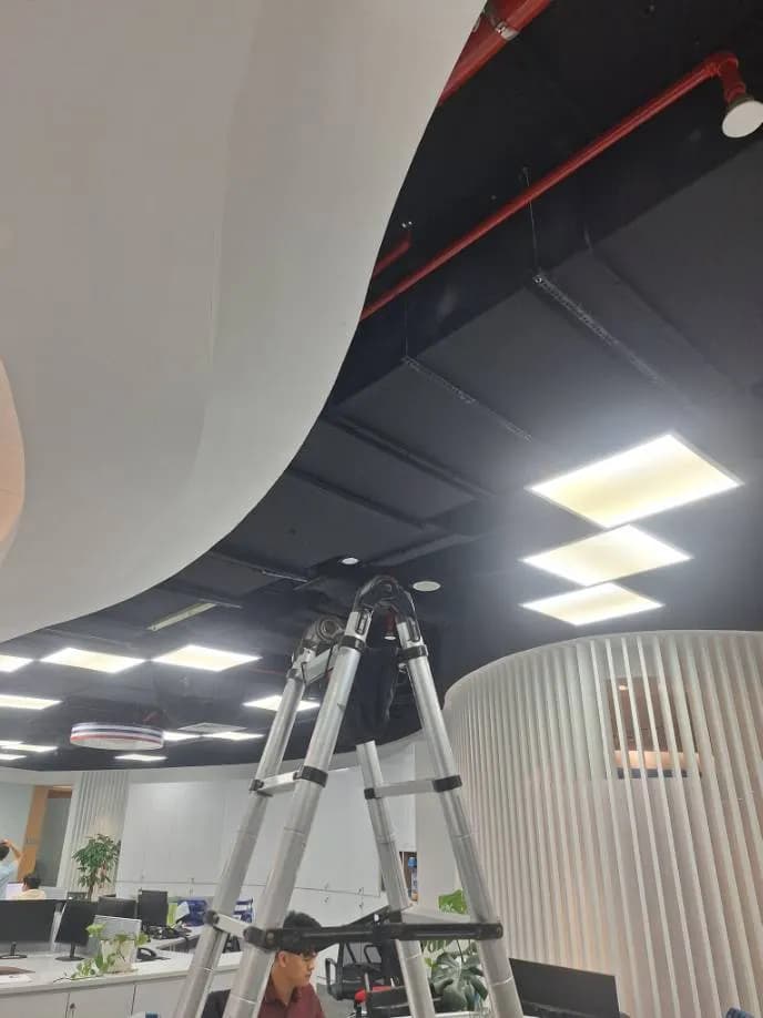Trước sửa đèn led âm trần tại Quận 7 — thợ ĐÔNG TRẦN