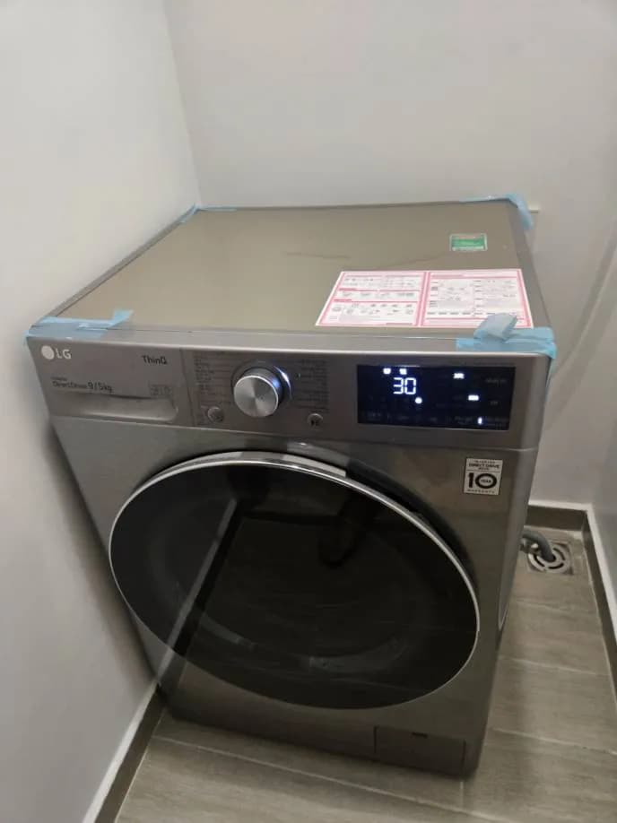 Sau khi hoàn thành sửa máy giặt lồng ngang LG tại TPHCM — thợ LỘC LÊ