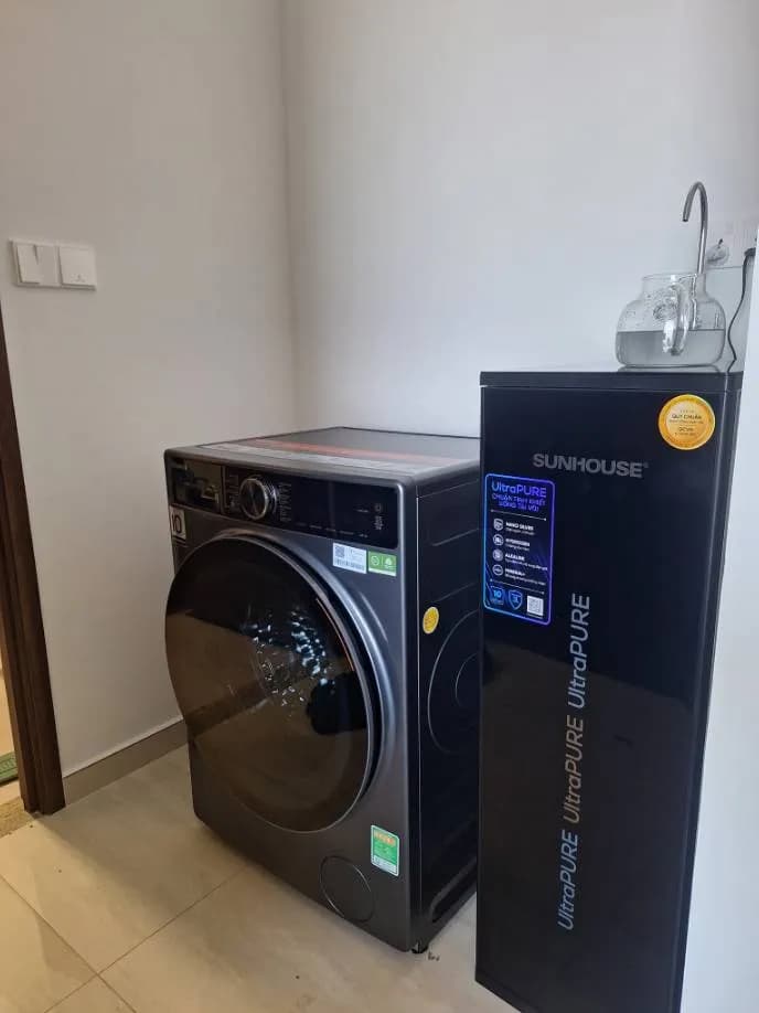 Sau khi hoàn thành sửa máy giặt lồng ngang LG tại Tân Phú — thợ ĐÔNG TRẦN