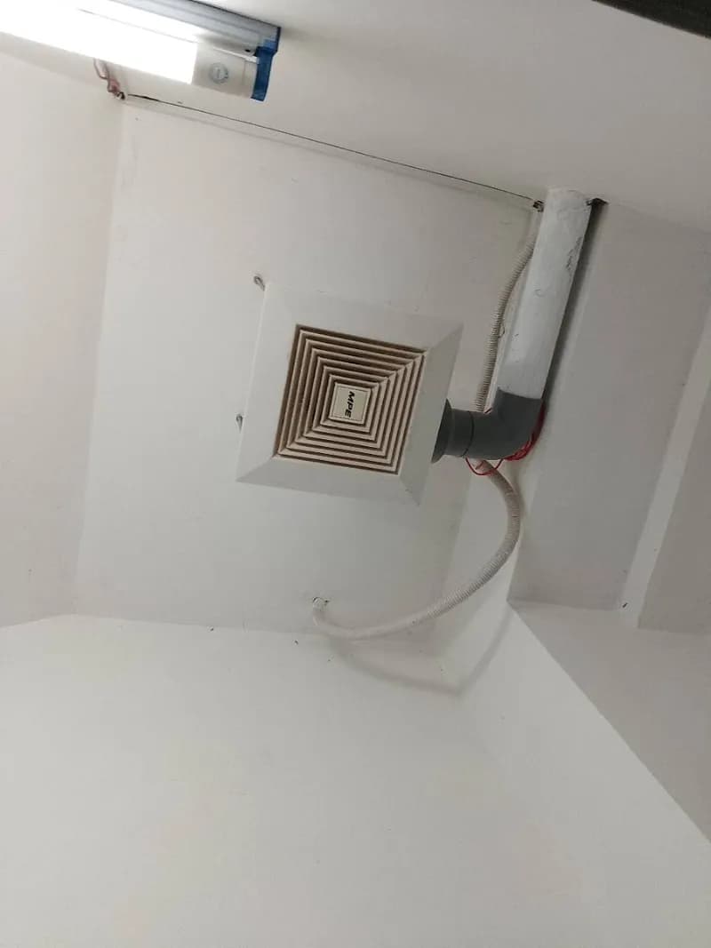 Trước sửa quạt thông gió âm trần MPE tại TPHCM — thợ ĐỖ NHIỀU