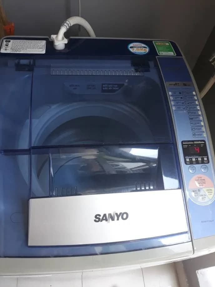 Sau khi hoàn thành sửa máy giặt lồng đứng SANYO tại TPHCM — thợ CHÍ TÂM