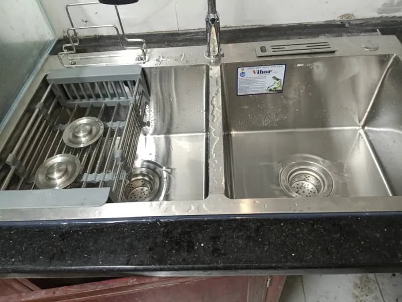 Thay mới chậu rửa bát inox 2 hố tại TPHCM chuyên nghiệp tại TPHCM