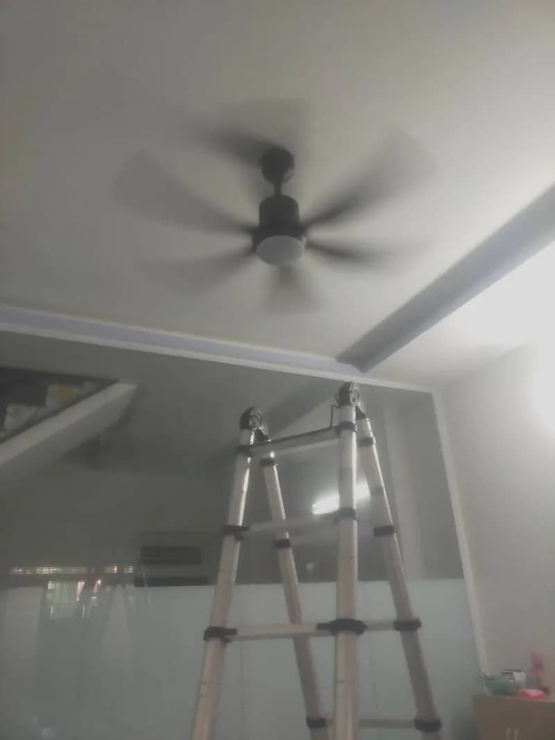 Sau khi hoàn thành sửa quạt trần tại Phường 11, Gò Vấp — thợ Trần Lào