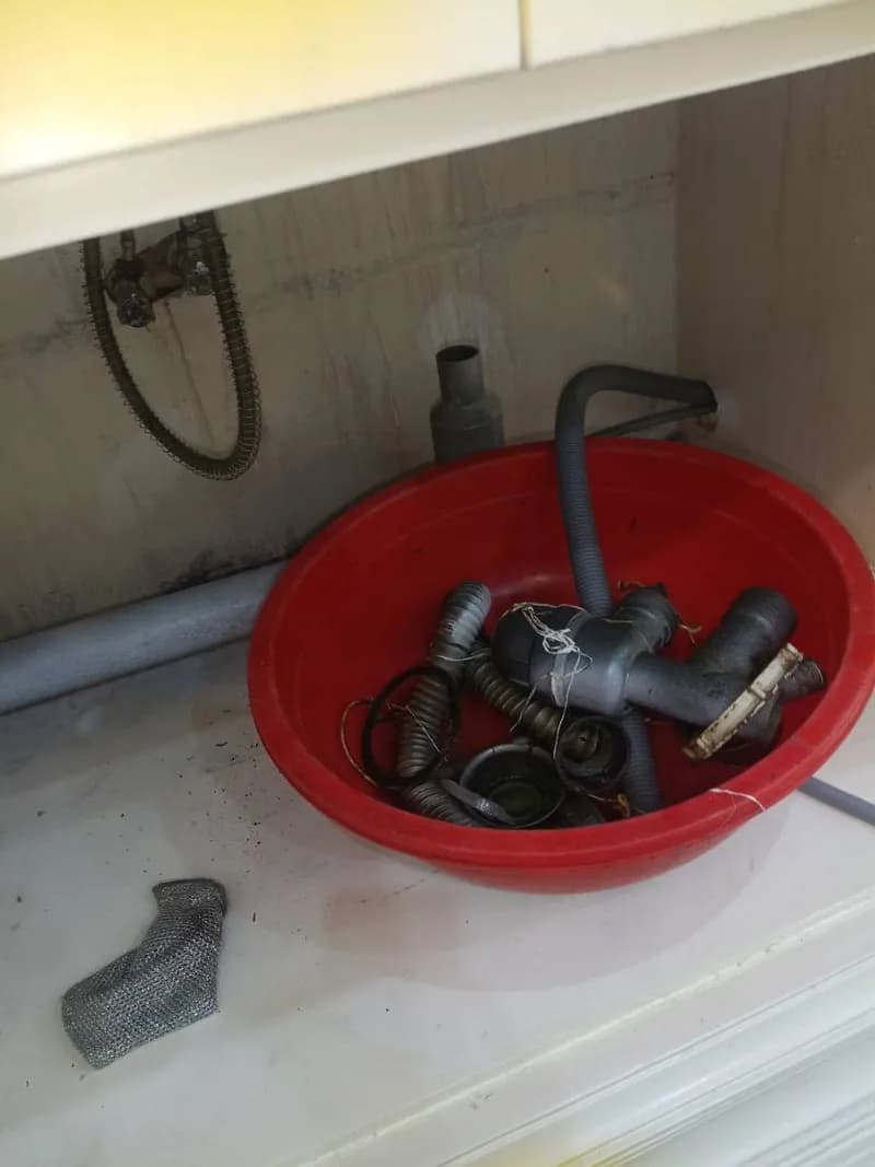 Trước sửa bồn rửa chén đôi Dr Clean tại TPHCM — thợ Trần Lào