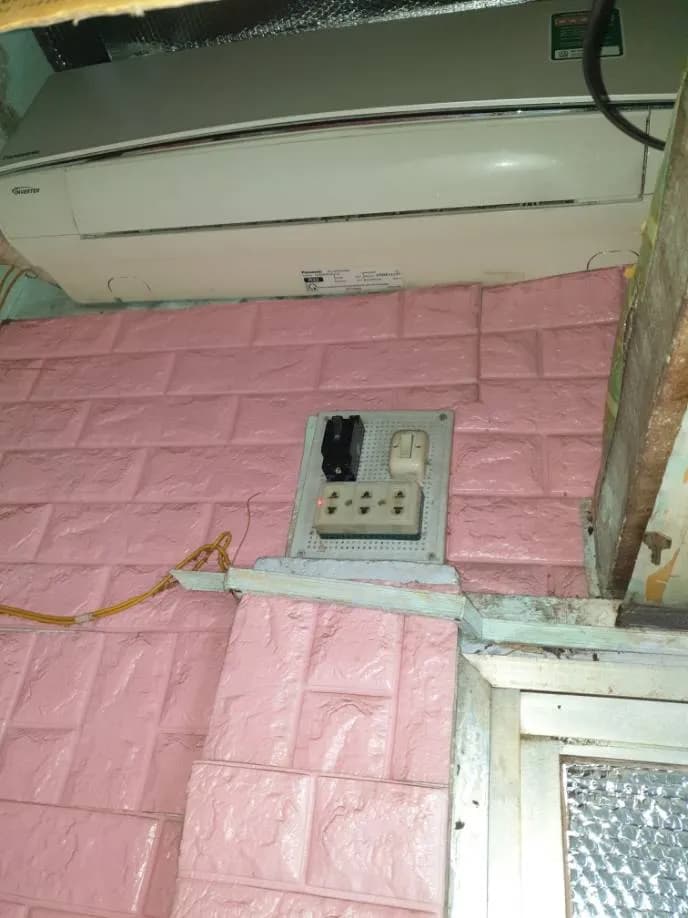 Sau khi hoàn thành sửa máy lạnh treo tường Panasonic tại P.HCM, Quận 10 — thợ Lê Hữu Lộc