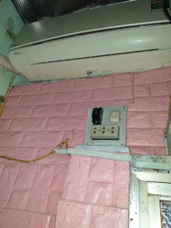 Trước sửa máy lạnh treo tường Panasonic tại P.HCM, Quận 10 — thợ Lê Hữu Lộc