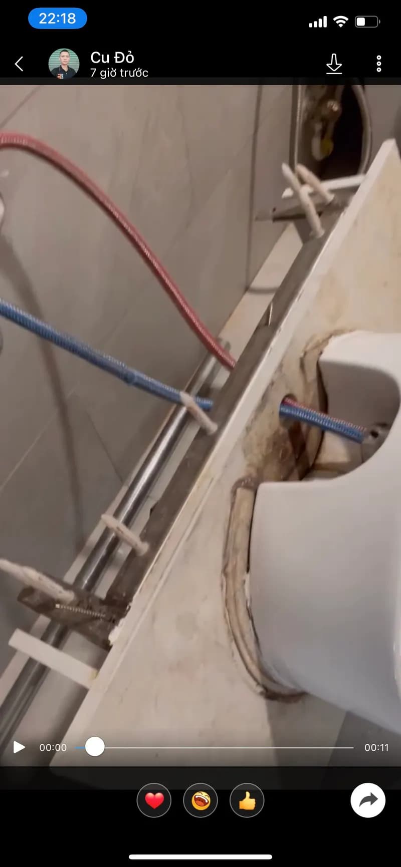 Trước sửa chậu rửa mặt tại TPHCM — thợ Đặng Văn Thịnh