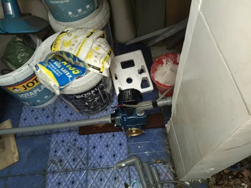 Sau khi hoàn thành sửa máy bơm tăng áp Panasonic tại TPHCM — thợ Dương Oai