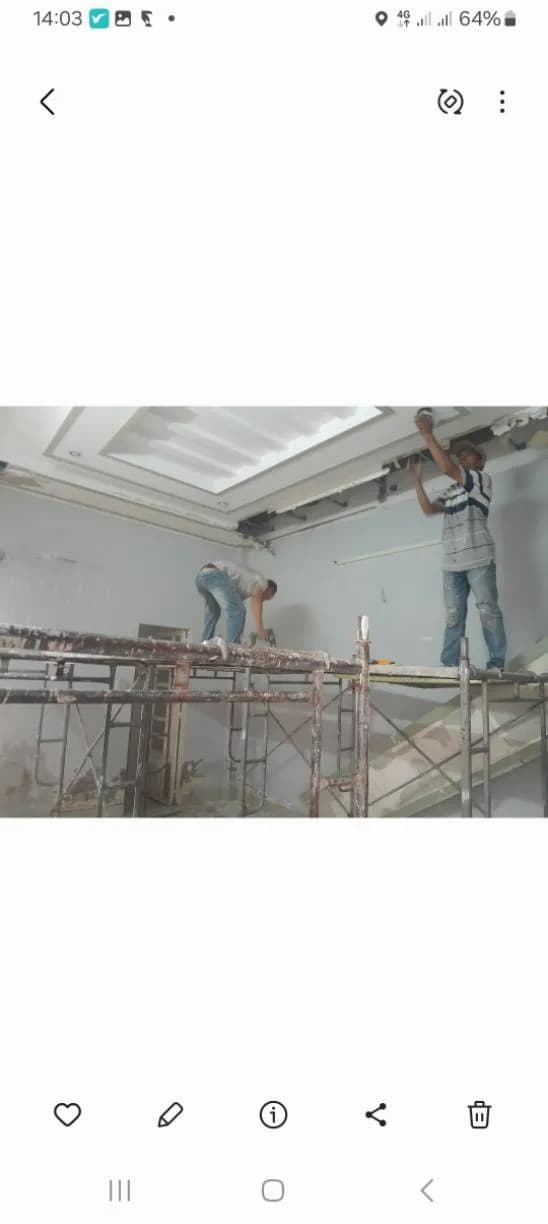 Trước sửa trần thạch cao tại Tân Bình — thợ Bùi Văn Bảo