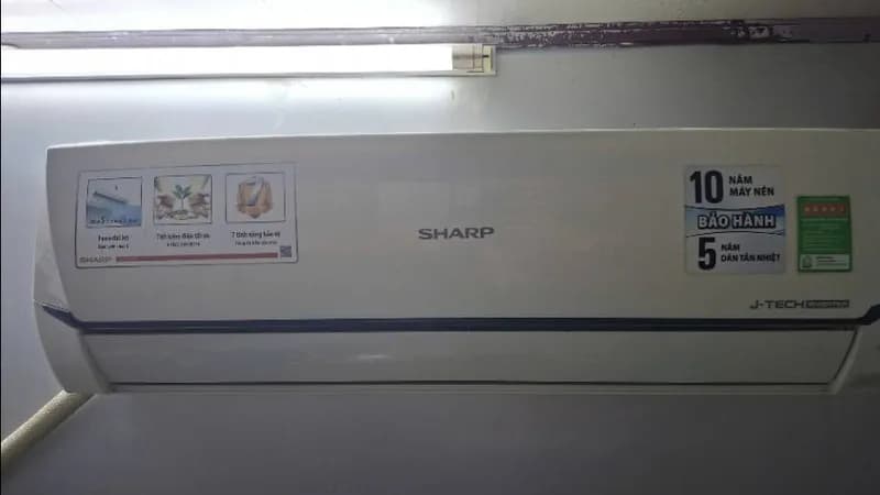 Sau khi hoàn thành sửa máy lạnh treo tường SHARP tại Phường Tân Hòa, Thủ Đức — thợ Lê Hữu Lộc