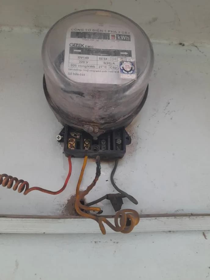 Trước sửa công tơ điện Gelex Emic tại phường tân quý quận tân phú, Tân Phú — thợ Trần Lào