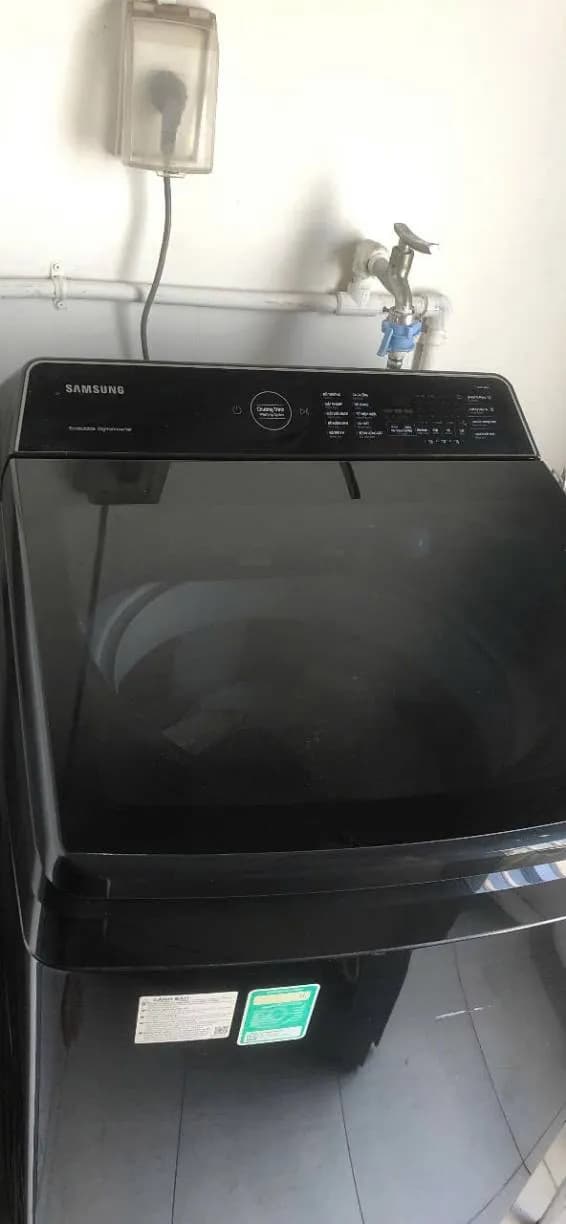 Sau khi hoàn thành sửa máy giặt cửa trên Samsung tại Quận 6 — thợ Đặng Anh Huy